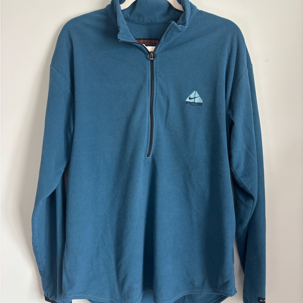 Nike ACG Blue Zip-Up Pullover
